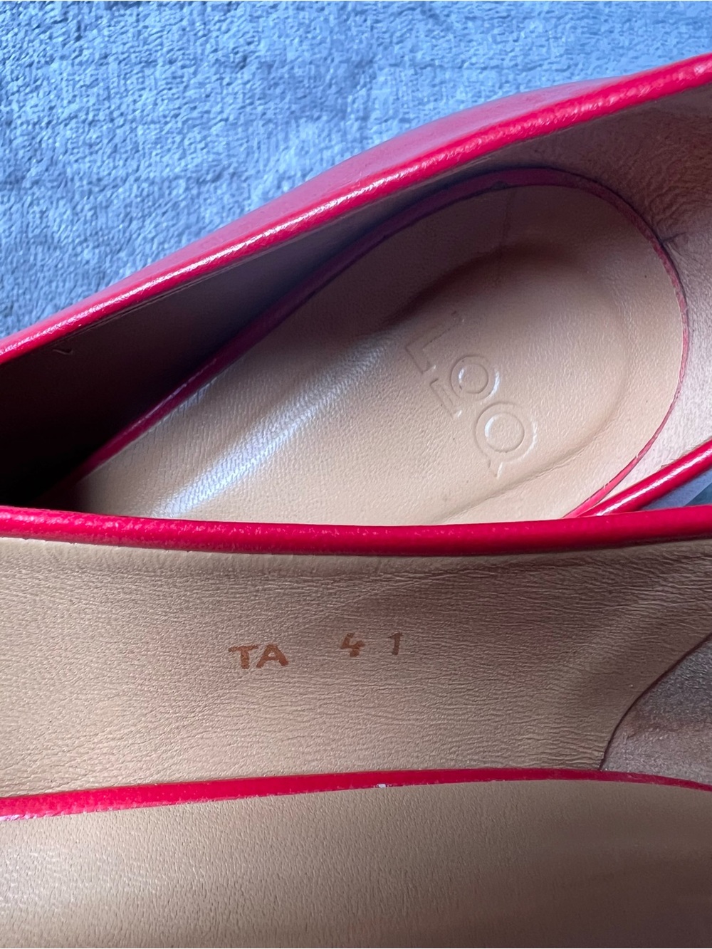 LOQ Shoes Sz 41 US 10.5 Camila Red Leather Pumps Heels Spain - Picture 13 of 17